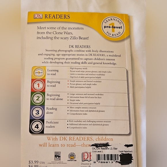 STAR WARS Children's Book Bundle of 4  Paper back Various titles and levels - Picture 6 of 16